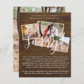 Papier DÉSOLÉ ! Vous n'êtes pas invité aux REGRETS Mariag (Devant / Derrière)