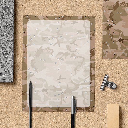 Papier Dessin de camouflage du désert avec des cailloux, 