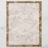 Papier Dessin de camouflage du désert avec des cailloux,  (Devant)