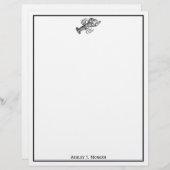 Papier Dessin de homard vintage no 1 (Devant / Derrière)