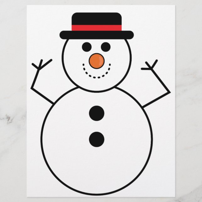 Papier Dessin de Snowman (Devant)