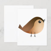 Papier Dessin d'Oiseau de Bruant (Devant / Derrière)