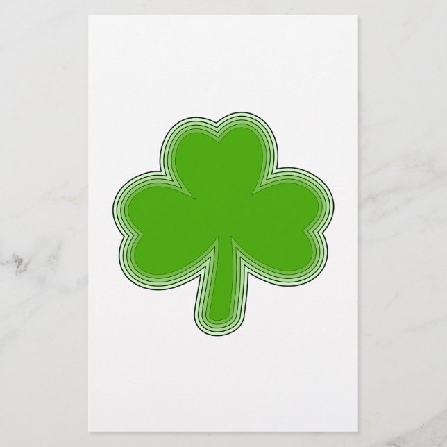Papier Dessin Shamrock De Saint Patrick (Devant)