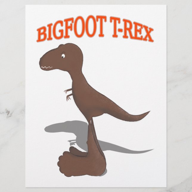Papier Dessin T-Rex Bigfoot (Devant)
