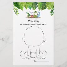 Dessiner Baby Dinosaur Baby shower Jeu