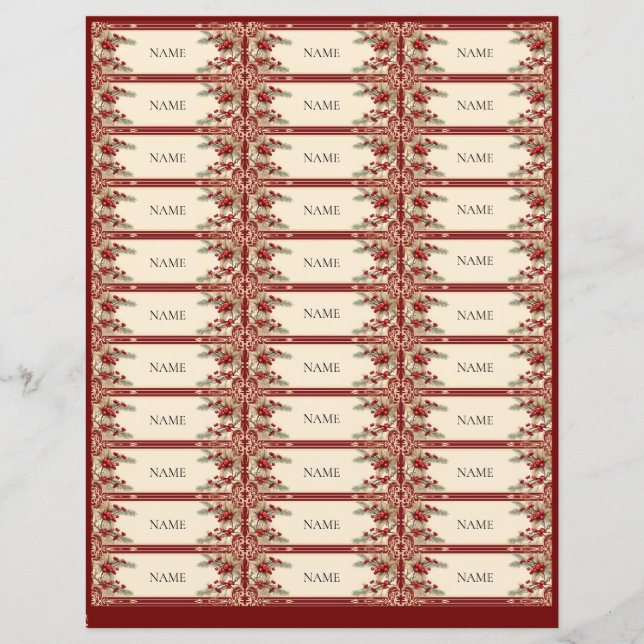 Papier Dessiner les noms Secret Père Noël Christmas Offic (Devant)