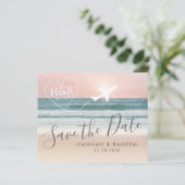 Papier Destination Beach Wedding Sunset Enregistrer la da (Debout devant)