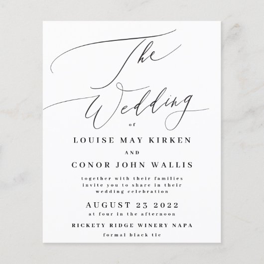 Papier Détails de calligraphie noire du budget sur le Mar (Devant)