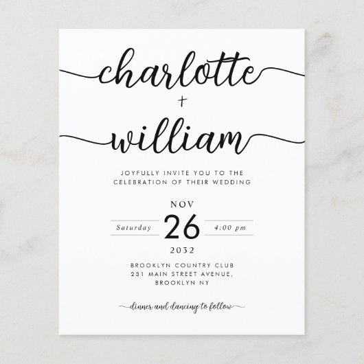 Papier Détails de la photo budgétaire Faire-part de maria (Devant)