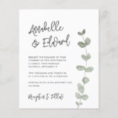 Papier Détails de l'eucalyptus du Mariage budgétaire, inv (Devant)