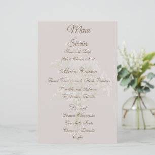 Papier Détails de mariage floral rose, Informations pour