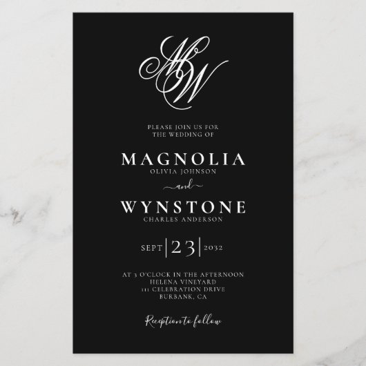 Papier Détails du code QR du monogramme budgétaire Faire- (Devant)