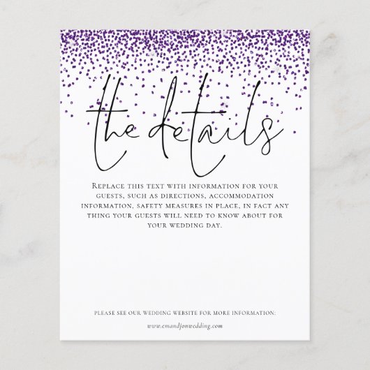 Papier Détails du Mariage budgétaire Boîtier de Parties s (Devant)