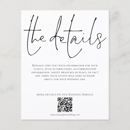 Papier Détails du Mariage budgétaire Boîtier de script de (Devant)