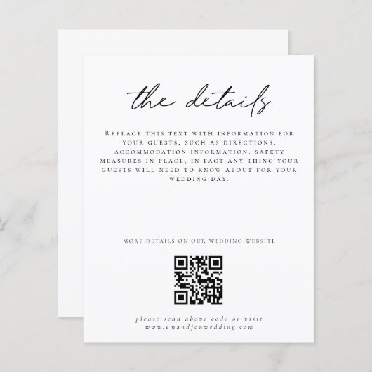 Papier Détails du Mariage budgétaire Boîtier de script de (Devant / Derrière)