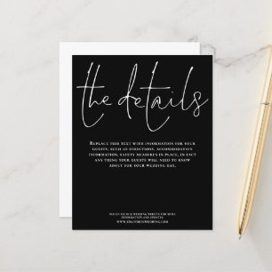 Papier Détails du Mariage budgétaire - Boîtier noir du sc