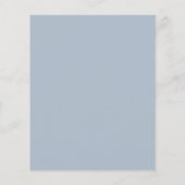 Papier Détails du Mariage budgétaire Code QR Script bleu (Dos)
