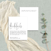 Papier Détails du Mariage noir blanc du script budgétaire