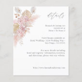 Papier Détails Floraux Boho Rose Budget (Devant)