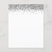 Papier Détails sur le Mariage de code QR de Parties scint (Dos)