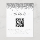 Papier Détails sur le Mariage de code QR de Parties scint (Devant)