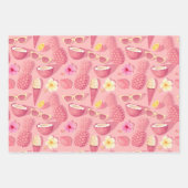 Papier d'été frais Tropical Enveloppé Jeu de 3 (Devant)