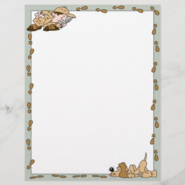 Papier Détective privée et main sanglante (Devant)