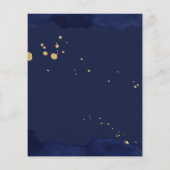 Papier Deux la lune 2ème anniversaire invitation budget (Dos)