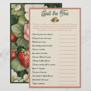 Papier Déverser le thé : Fête des mariées Mix et Mingle J