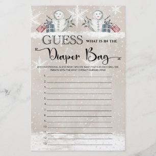 Papier Devinez ce qu'il y a dans le baby shower de sacs d