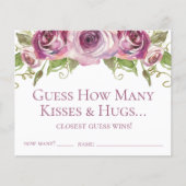 Papier Devinez combien de baisers et de serpents Roses vi (Devant)