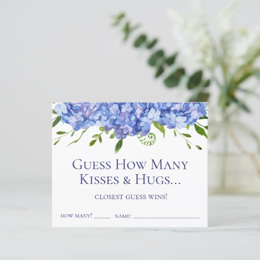 Papier Devinez combien de baisers et de serres Blue Hydra (Debout devant)