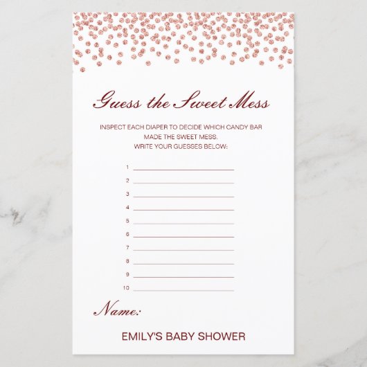 Papier Devinez édite la douceur de la souris, couche salé (Devant)