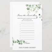 Papier Devinez édite la douceur de la souris, couche salé (Devant / Derrière)