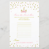 Papier Devinez édite la douceur de la souris, couche salé (Devant)