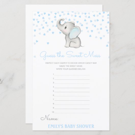 Papier Devinez édite la douceur de la souris, couche salé (Devant / Derrière)