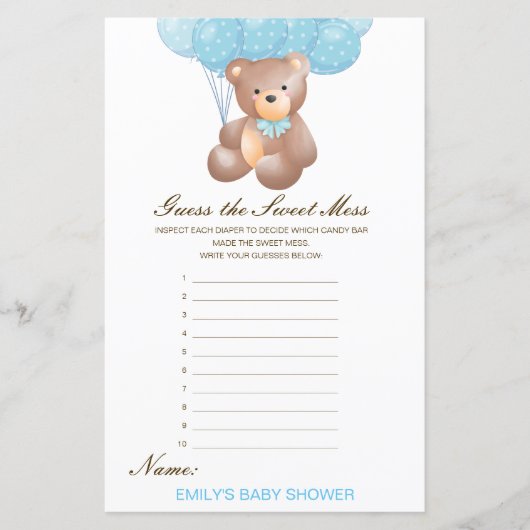 Papier Devinez édite la douceur de la souris, couche salé (Devant)