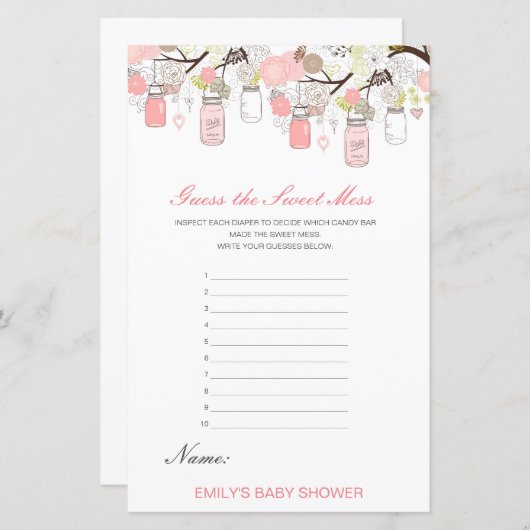 Papier Devinez édite la douceur de la souris, couche salé (Devant / Derrière)