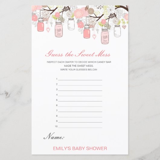 Papier Devinez édite la douceur de la souris, couche salé (Devant)