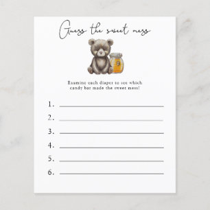 Papier Devinez la douceur du jeu - Baby shower