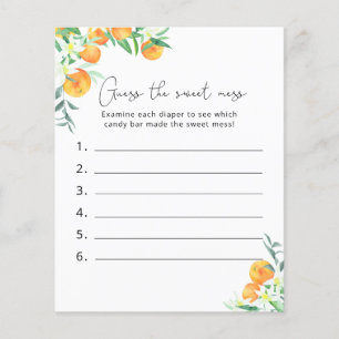 Papier Devinez la douceur du jeu - Baby shower