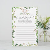 Papier Devinez la Nourriture pour Bébé Baby Shower à Thèm (Debout devant)