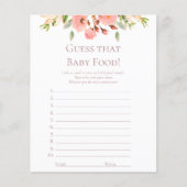 Papier Devinez La Nourriture Pour Bébé | Jeu stationnaire (Devant)