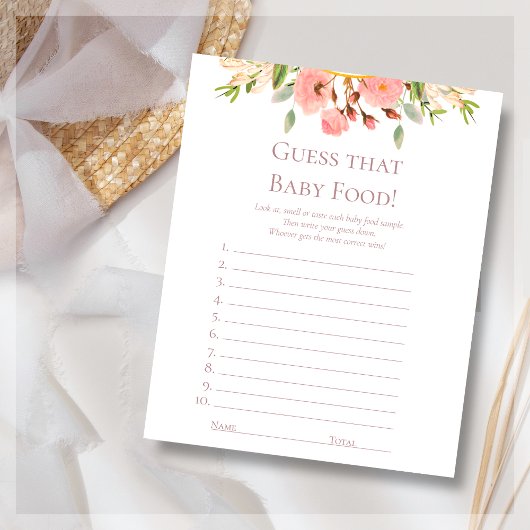 Papier Devinez La Nourriture Pour Bébé | Jeu stationnaire