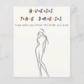 Papier Devinez la robe (Devant)