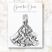 Papier Devinez La Robe Jeu de Baby Shower