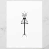 Papier Devinez La Robe Jeu de Baby Shower (Dos)