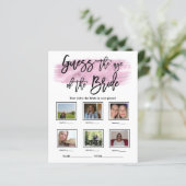 Papier Devinez l'âge du jeu de Fête des mariées de mariée (Debout devant)