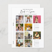 Papier Devinez L'Âge | Fête des mariées photo Jeu (Devant / Derrière)