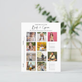 Papier Devinez L'Âge | Fête des mariées photo Jeu (Debout devant)